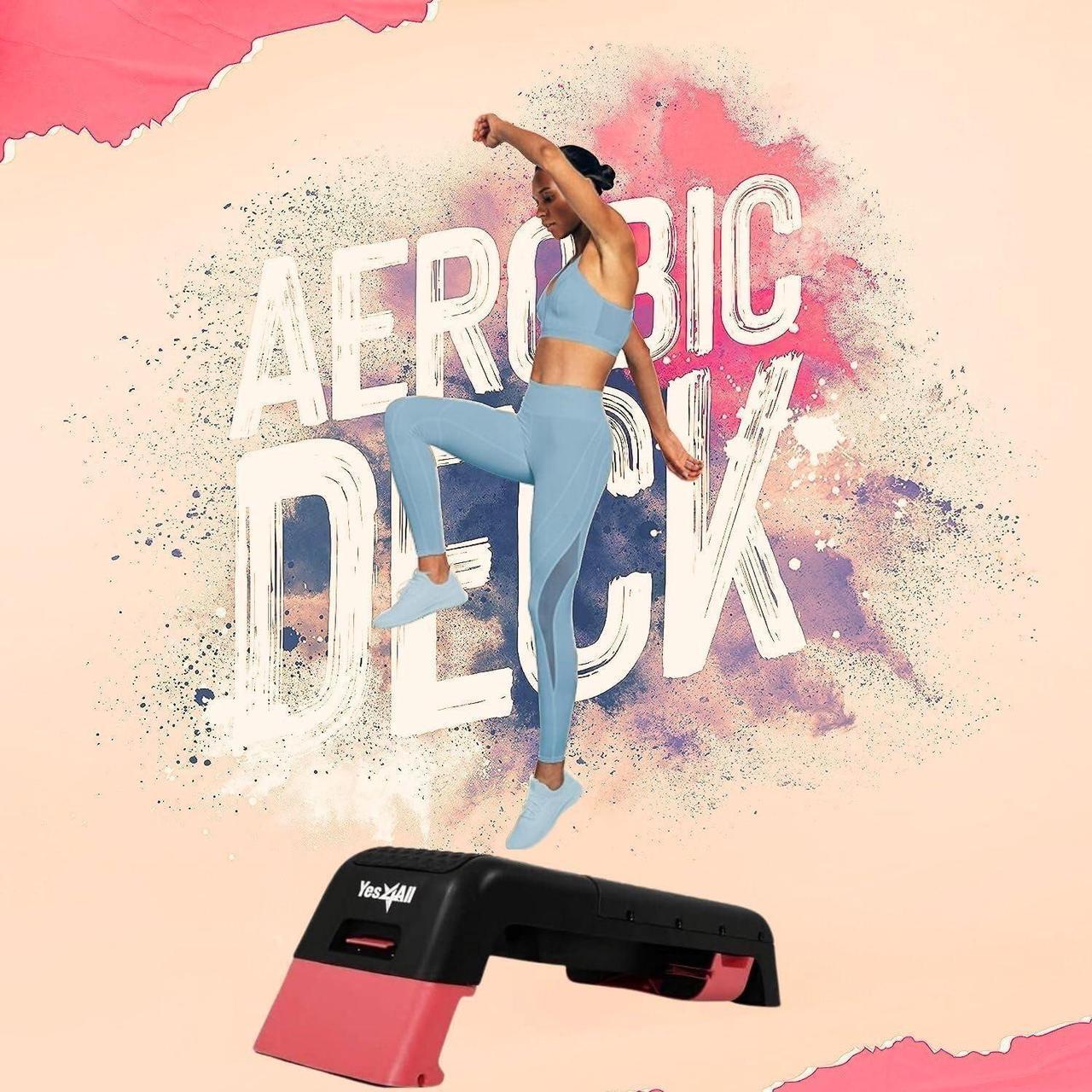 Alt view image 6 of 6 - Yes4All Multifunctional Aerobic Deck - Versatile Fitness Station, Weight Bench, Aerobic Stepper, Plyometrics Box for Cardio Workouts and Strength Training