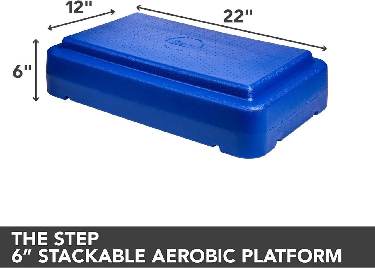 Alt view image 3 of 3 - The Step (Made in USA) Stackable Aerobic Exercise Platform with Non-Slip Surface and Nonskid Feet to Prevent Sliding