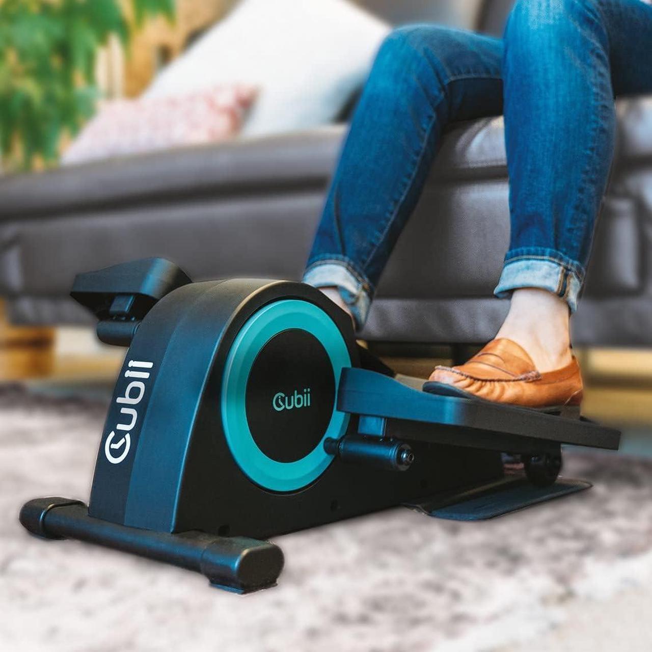 Alt view image 2 of 7 - Cubii JR1, Under Desk Elliptical, Under Desk Bike Pedal Exerciser, Seated Elliptical, Work from Home Fitness, Mini Elliptical Machines for Home Use, Cubii Exerciser for Seniors, Desk Exercise