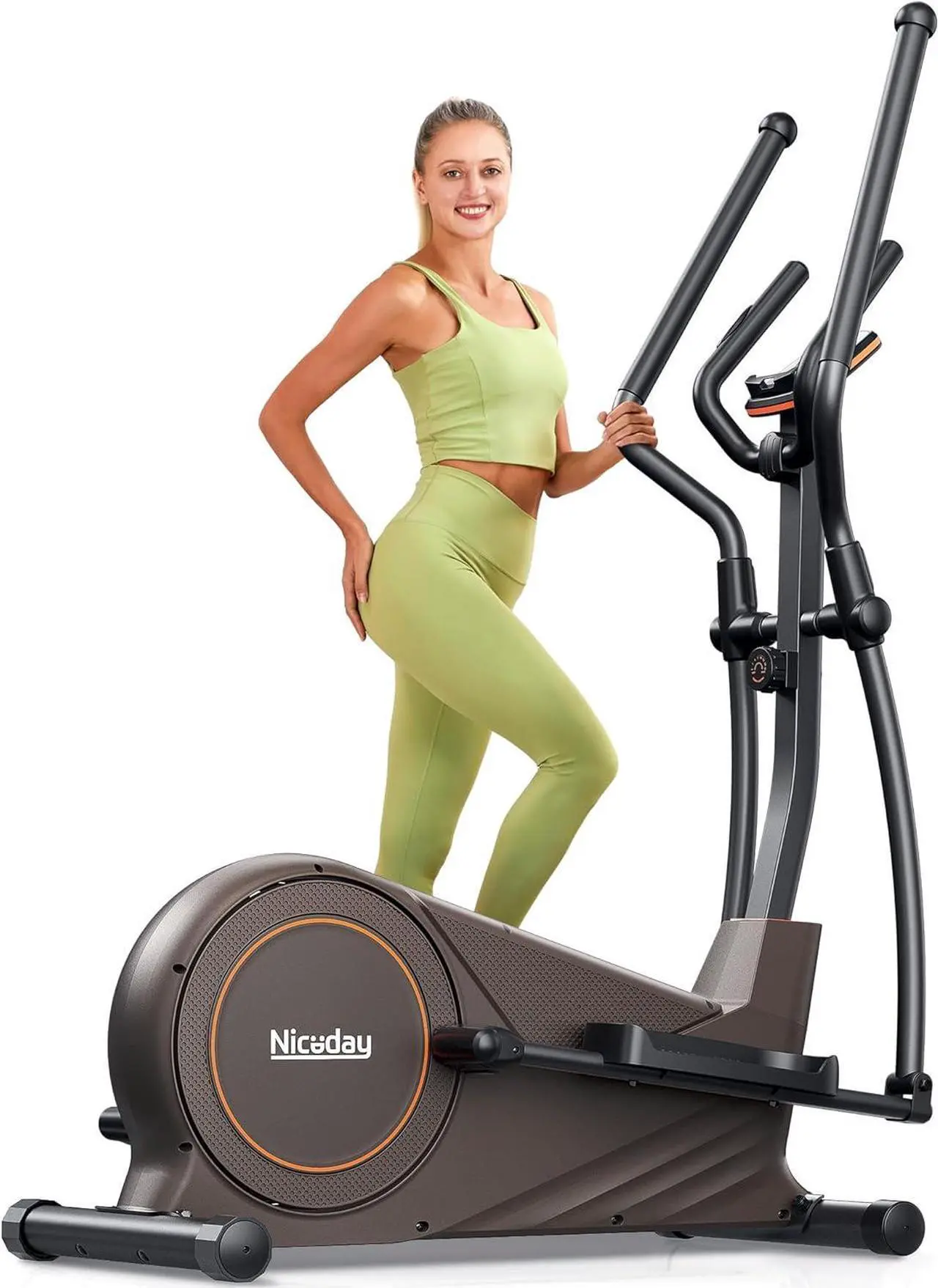 Main image of Niceday Elliptical Machine, Elliptical Exercise Machine for Home with Hyper-Quiet Magnetic Driving System, Elliptical Trainer with 15.5IN-18IN Stride, 16 Resistance Levels, 400LBS Loading Capacity