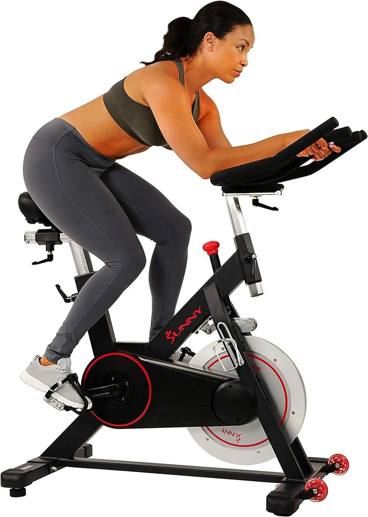 Main image of Sunny Health & Fitness Magnetic Belt Drive Indoor Cycling Bike With Optional SunnyFit® App Connectivity