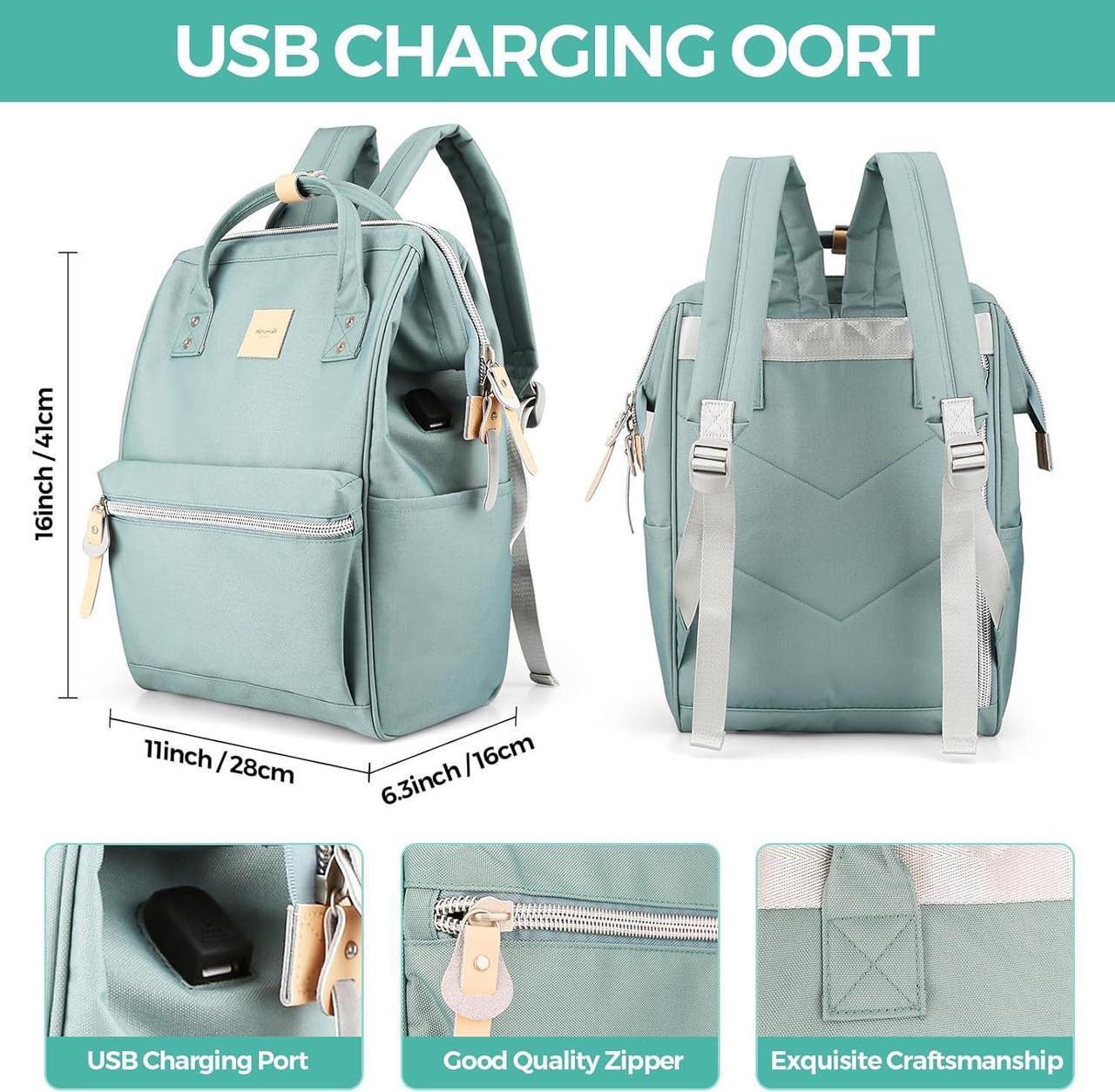 Alt view image 5 of 7 - Himawari Laptop Backpack for Women & Men - Travel Backpack With USB Charging Port, Water Resistant, College & School Bag