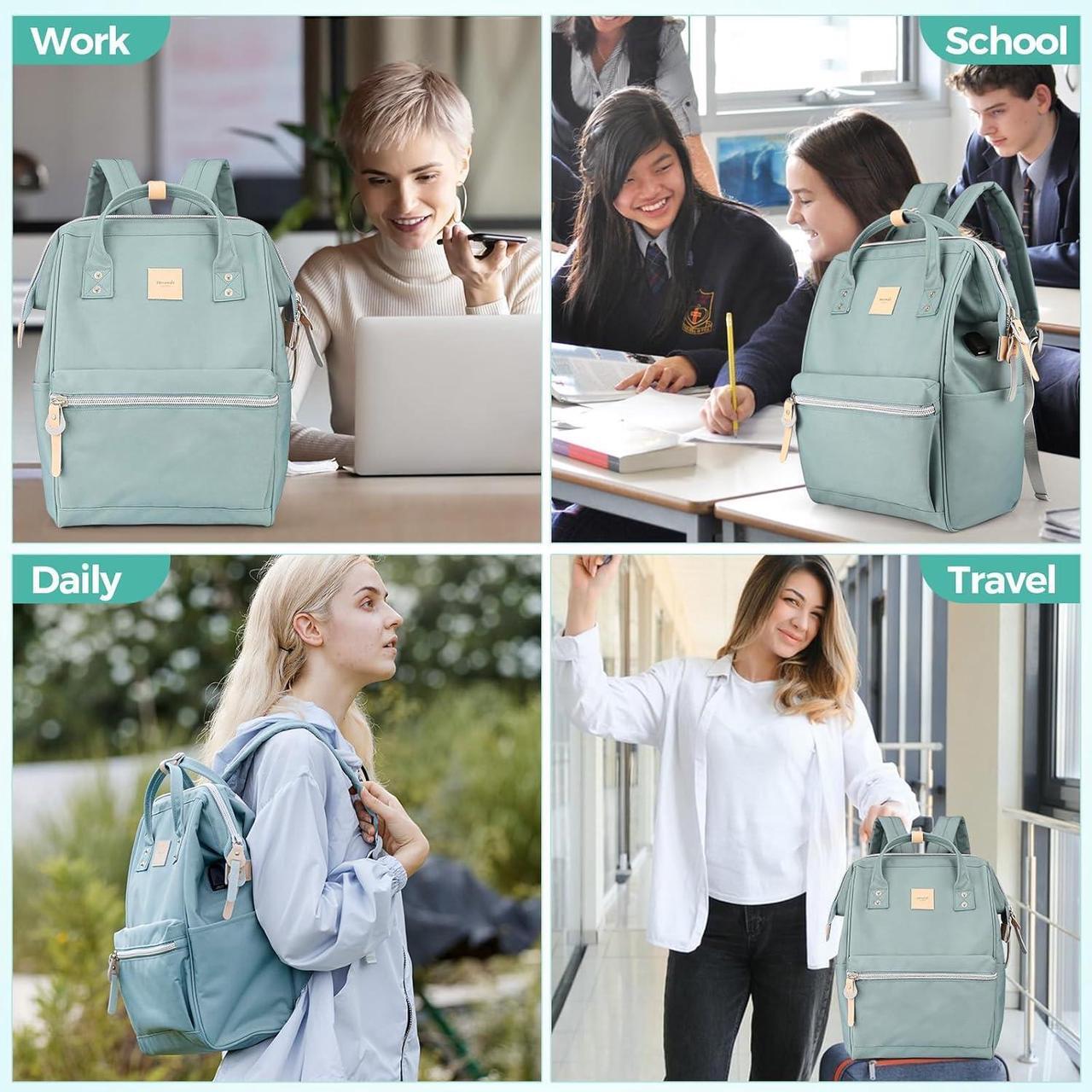 Alt view image 7 of 7 - Himawari Laptop Backpack for Women & Men - Travel Backpack With USB Charging Port, Water Resistant, College & School Bag
