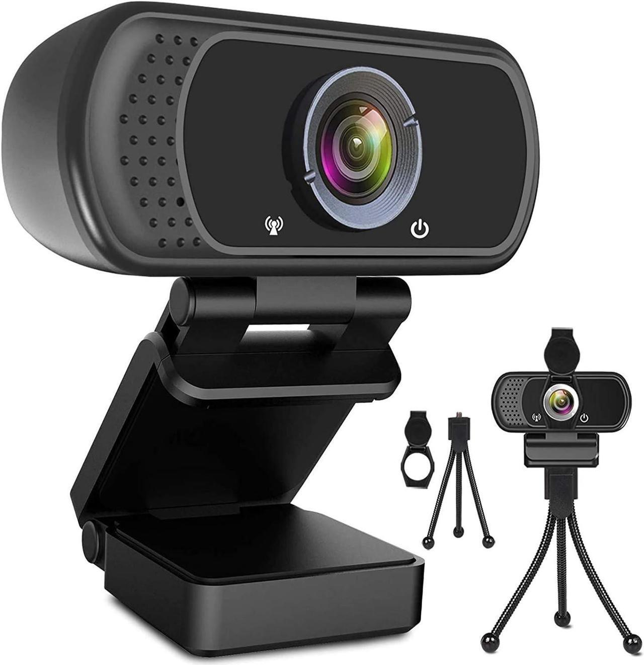 Main image of ToLuLu 1080P Webcam with Microphone, HD Webcam Web Camera with Tripod Stand, Widescreen USB Computer Camera, Streaming Mic Webcam for Online Calling/Conferencing,Facetime/YouTube Desktop Laptop PC