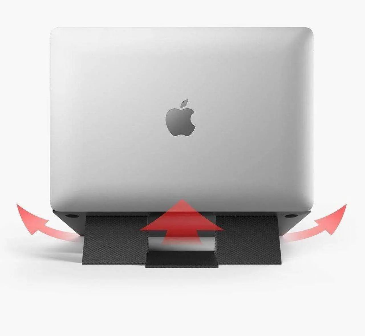 Alt view image 4 of 7 - Ringke Folding Stand 2 [Foldable & Portable Laptop Stand] Lightweight Anti-Slip Universal Cooling Tablet Stand Designed for MacBook Stand - Gray