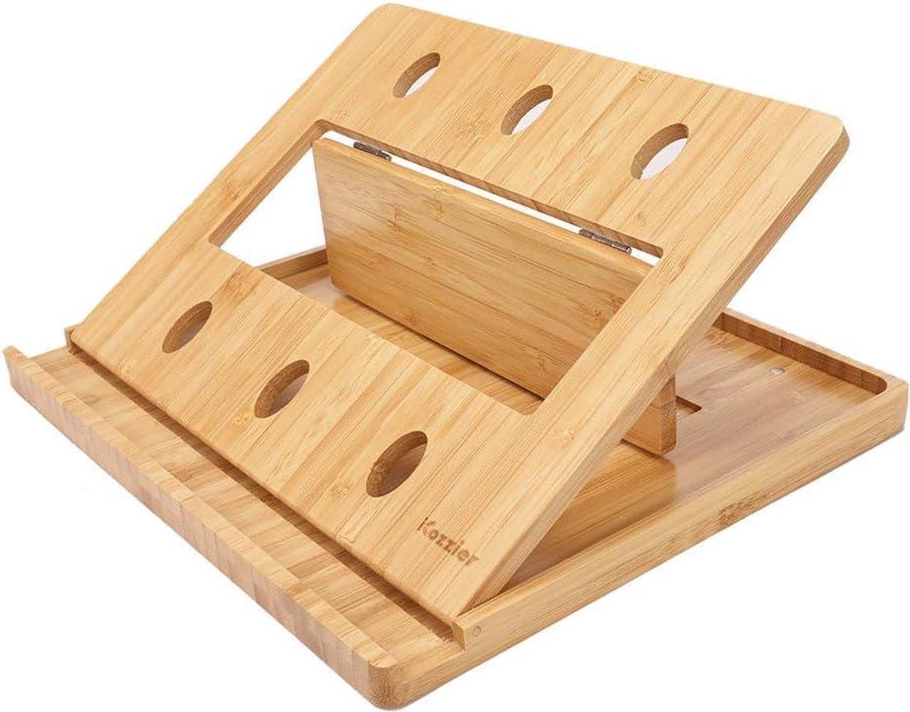 Main image of iCozzier Bamboo Foldable Laptop Stand Holder Adjustable Notebook Tablet Desk Bed Heat Dissipation Mount for MacBook,Netbook,Ultrabook