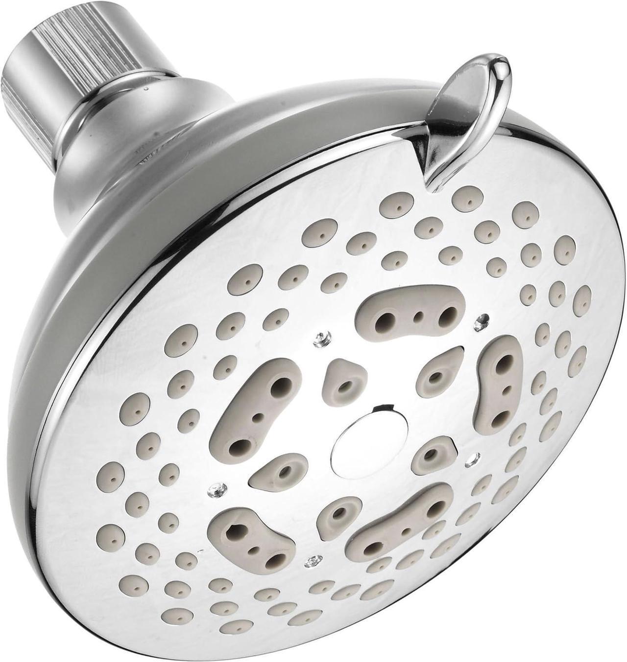 Main image of HOTEL SPA - Shower Head High Pressure with High Flow Showerhead - 4.25 Inch Rain Shower Head - Chrome Shower Heads, 7-Setting, French Designer Collection, Showerspa (Chrome)