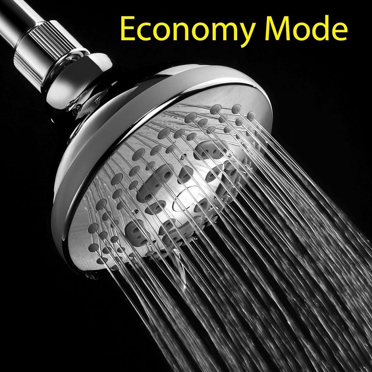 Alt view image 7 of 7 - HOTEL SPA - Shower Head High Pressure with High Flow Showerhead - 4.25 Inch Rain Shower Head - Chrome Shower Heads, 7-Setting, French Designer Collection, Showerspa (Chrome)