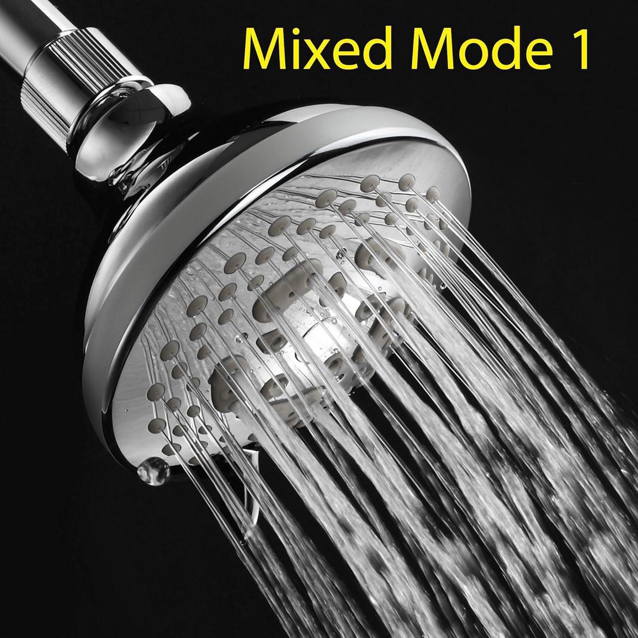 Alt view image 6 of 7 - HOTEL SPA - Shower Head High Pressure with High Flow Showerhead - 4.25 Inch Rain Shower Head - Chrome Shower Heads, 7-Setting, French Designer Collection, Showerspa (Chrome)