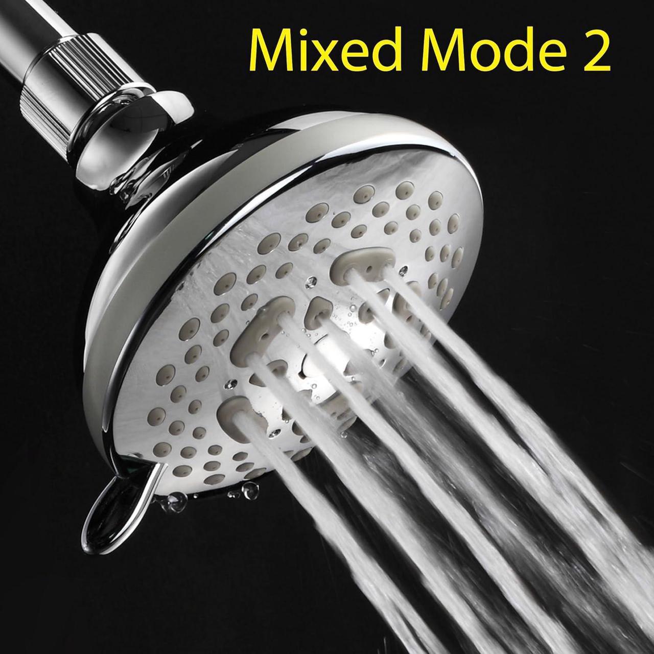 Alt view image 5 of 7 - HOTEL SPA - Shower Head High Pressure with High Flow Showerhead - 4.25 Inch Rain Shower Head - Chrome Shower Heads, 7-Setting, French Designer Collection, Showerspa (Chrome)