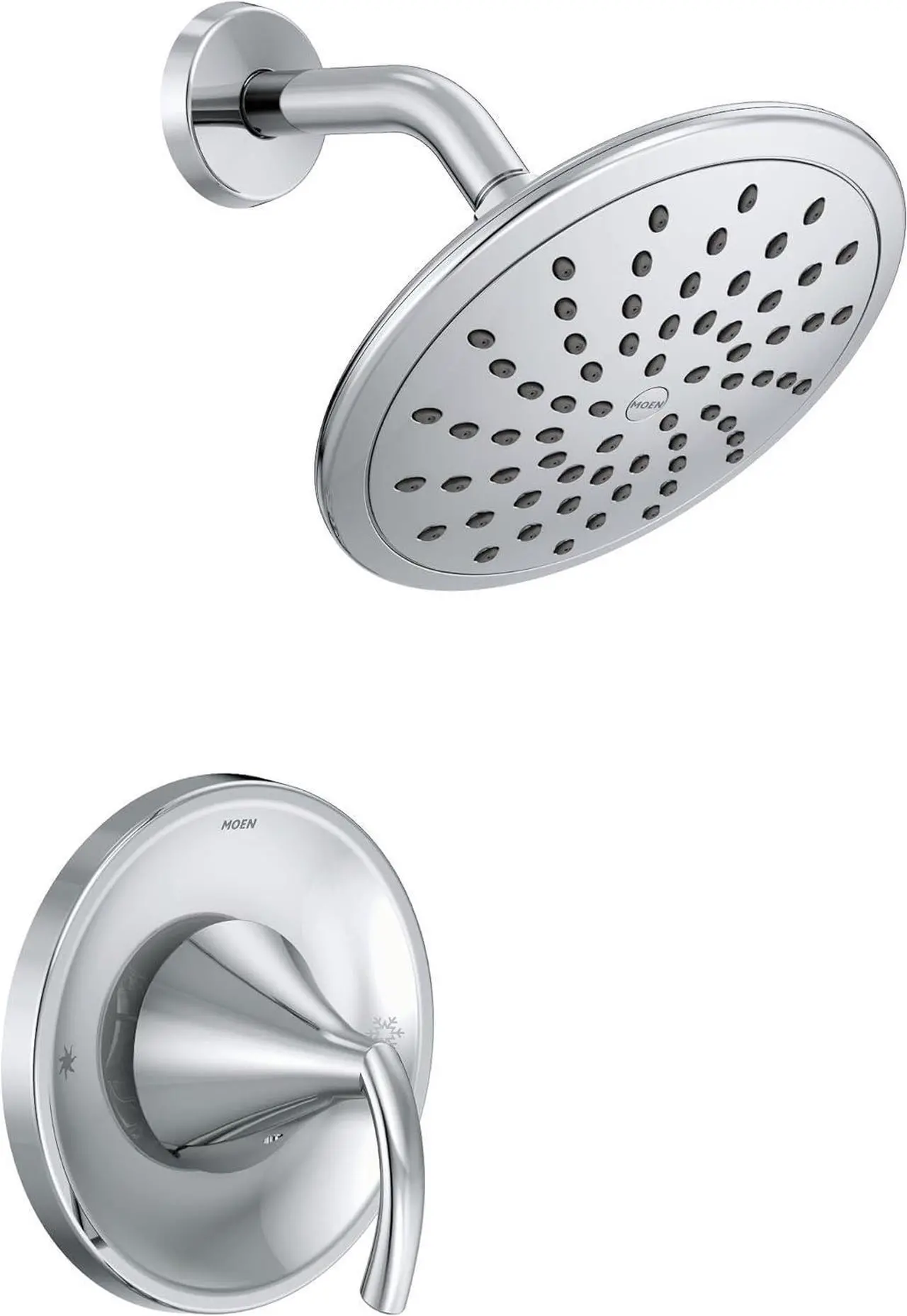 Main image of Moen T2842EP Glyde Shower Only System with Rainshower Showerhead without Valve, Chrome