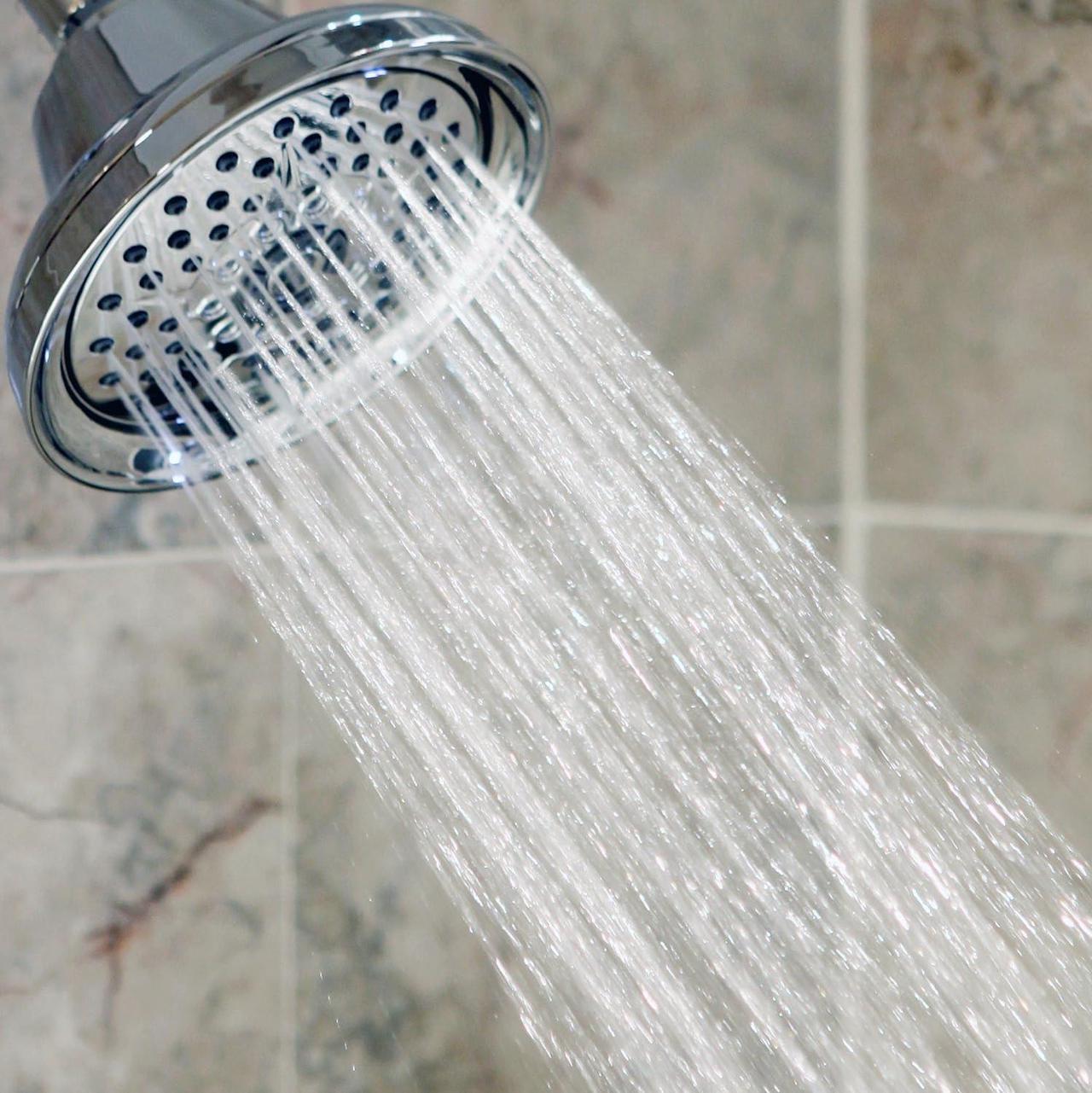 Alt view image 6 of 7 - Massaging Shower Head High Pressure - Multi-Function, Massage Rainfall Showerhead With Boosting Mist For Low Flow Showers & Adjustable Water Saving Nozzle, 2.5 GPM - Chrome