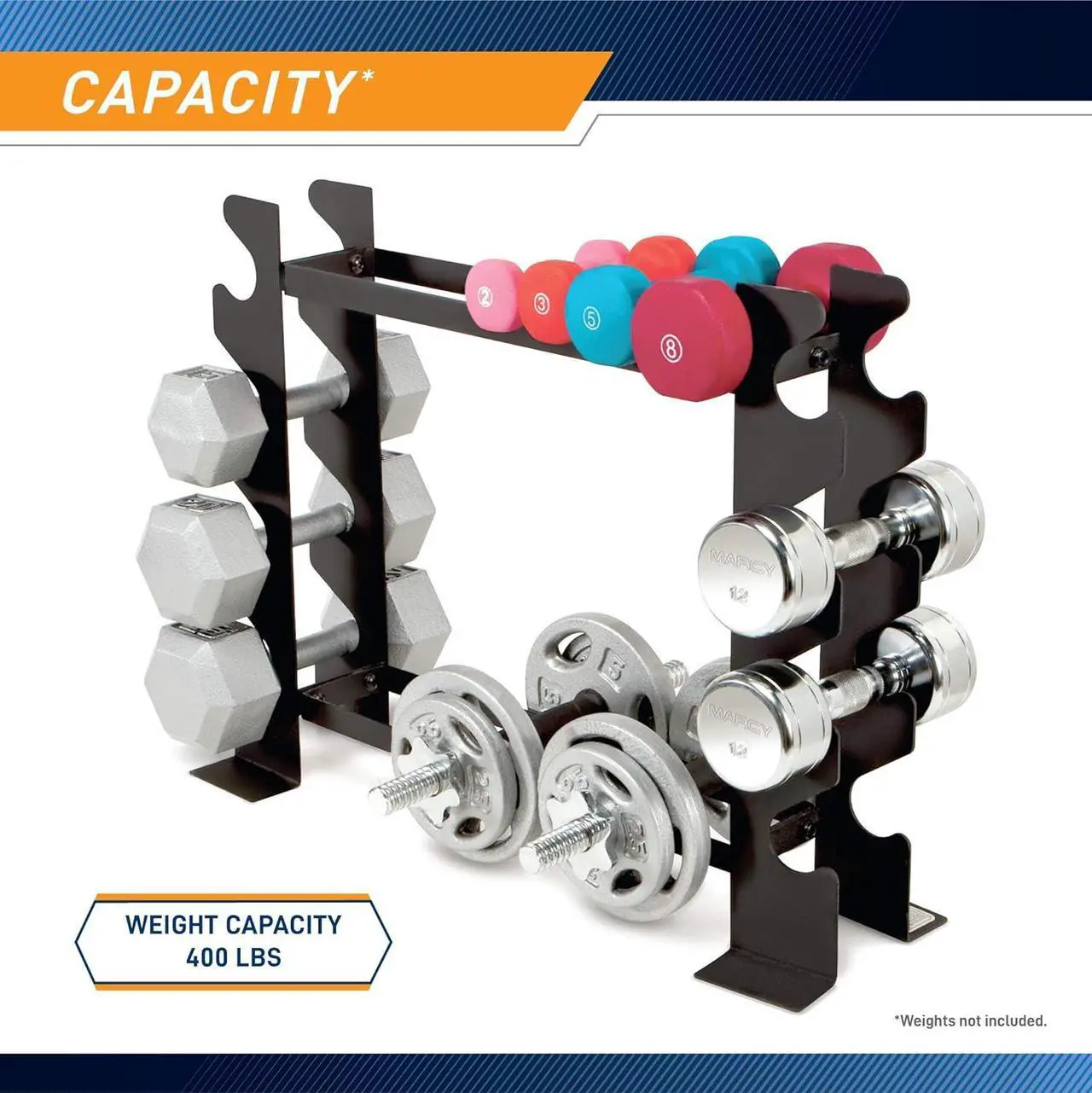 Marcy Dumbbell Rack - Thumbnail 3