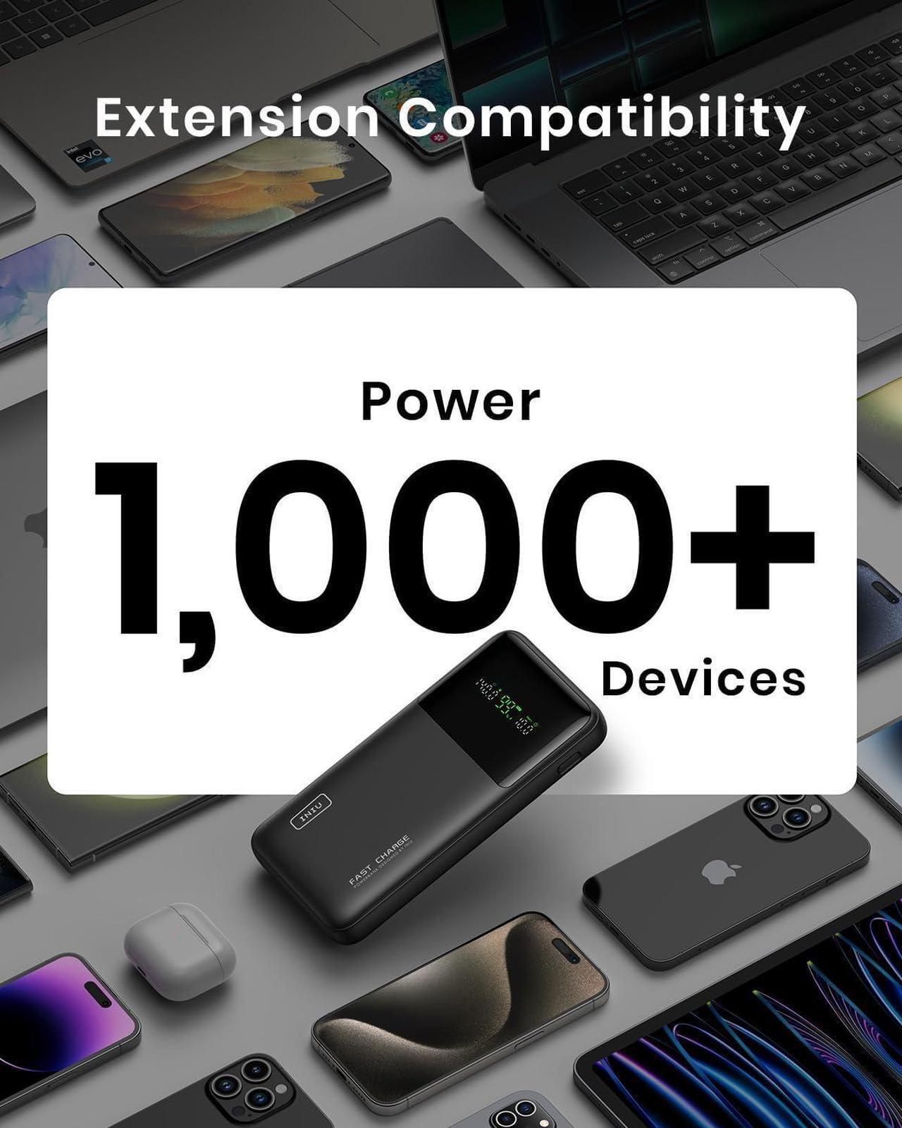 Alt view image 4 of 7 - 140W Power Bank 27000mAh High Capacity Laptop Portable Charger USB C in&Out Tablet Powerbank Smart Digital Display Phone Charge Compatible with iPhone 15  iPad MacBook Laptop etc.
