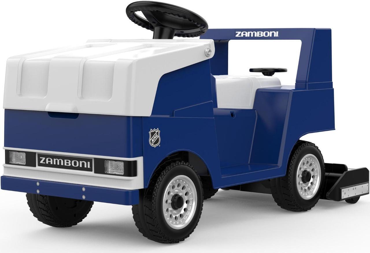 Main image of Zamboni Dual Motors Power Riding Toy with LED Lights, NHL Team Logo, Trunk Storage, EVA Tires, Music & Zamboni Noise - Electric Ride On Toy for Kids 3-8 - Perfect for Hockey Fans & NHL Teams