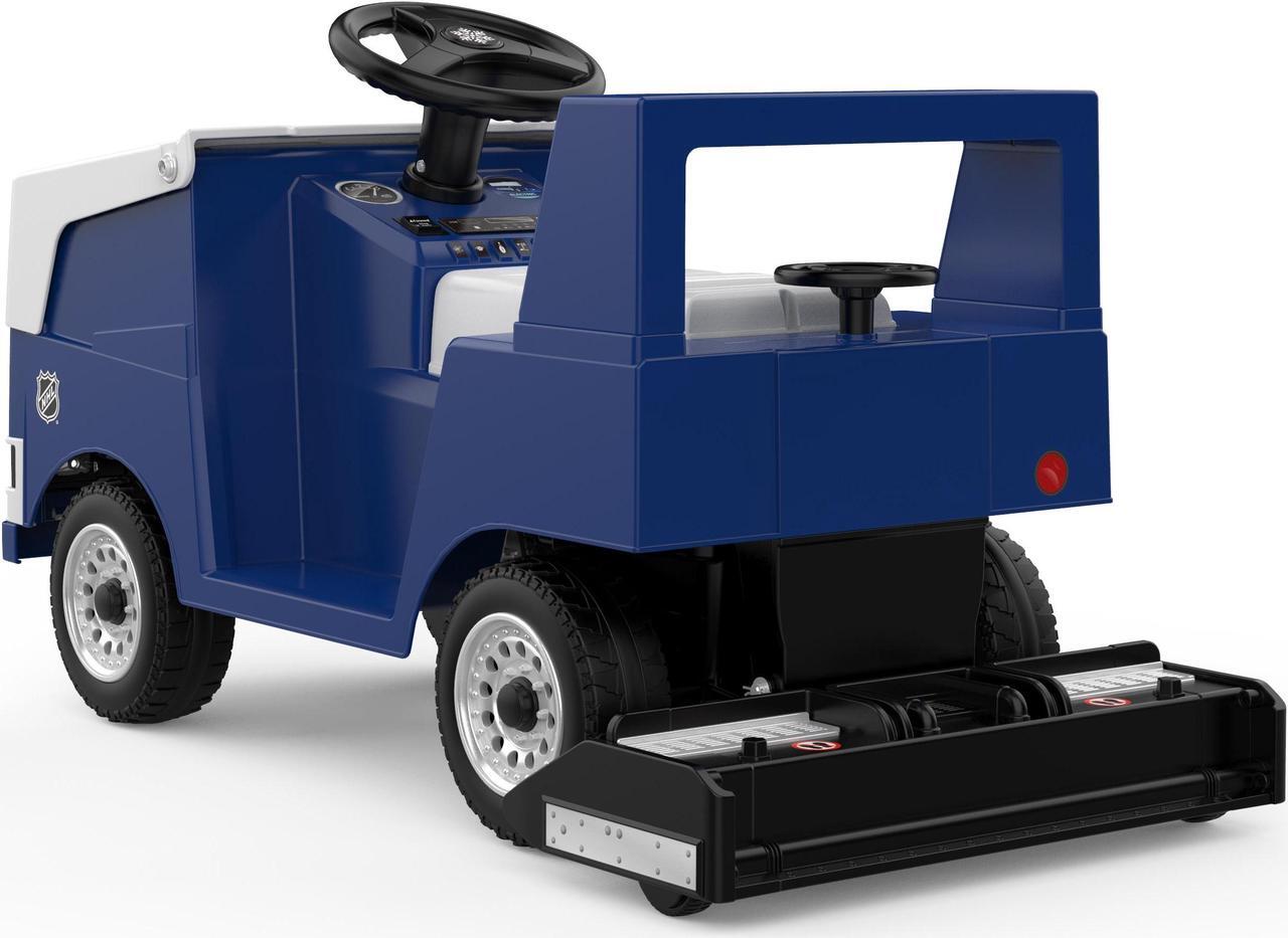 Alt view image 5 of 7 - Zamboni Dual Motors Power Riding Toy with LED Lights, NHL Team Logo, Trunk Storage, EVA Tires, Music & Zamboni Noise - Electric Ride On Toy for Kids 3-8 - Perfect for Hockey Fans & NHL Teams
