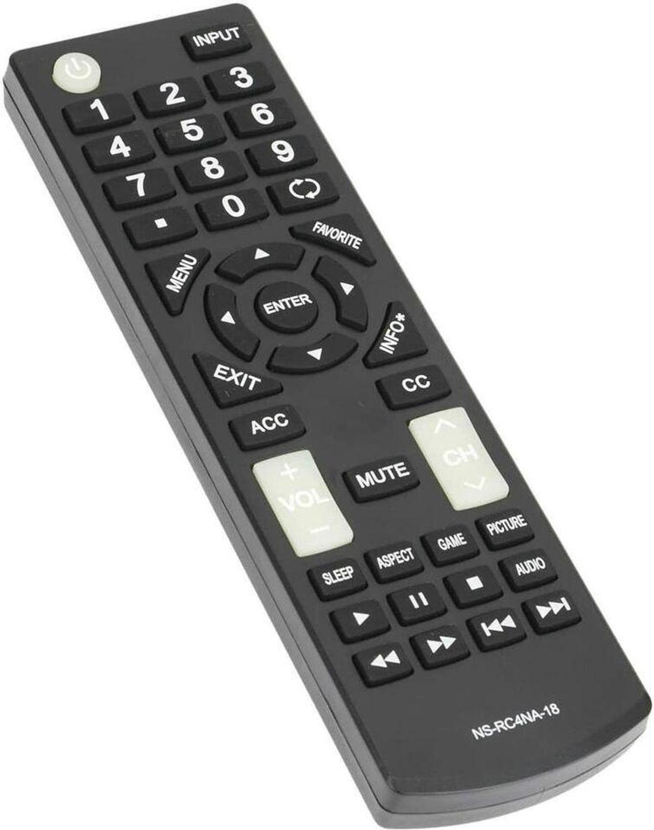 Alt view image 5 of 7 - Insignia Remote Control (NS-RC4NA-18) for Select Insignia TVs - Black