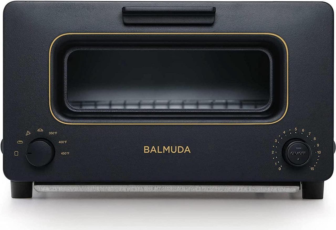 Main image of BALMUDA The Toaster | Steam Oven Toaster | 5 Cooking Modes - Sandwich Bread, Artisan Bread, Pizza, Pastry, Oven | Compact Design | Baking Pan | K01M-KG | Black | US Version