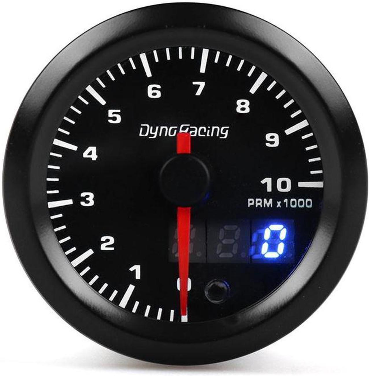 Alt view image 4 of 7 - Dynoracing 2inch 52mm Dual Display Tachometer 0-10000 Rpm Gauge 7 colors Led Car Meter With Stepper Motor