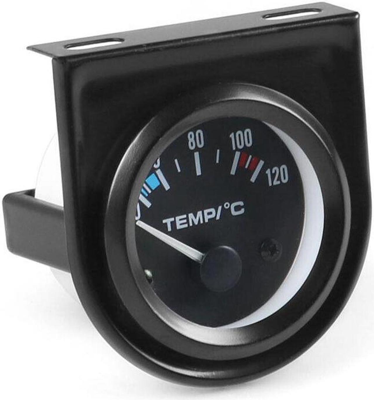 Alt view image 6 of 7 - 2" 52mm Water Temp Gauge 40-120C Pointer Auto Water Temperature Gauge Car Meter 1/8 NPT Sensor With 32mm Joint Pipe Sensor Adapter