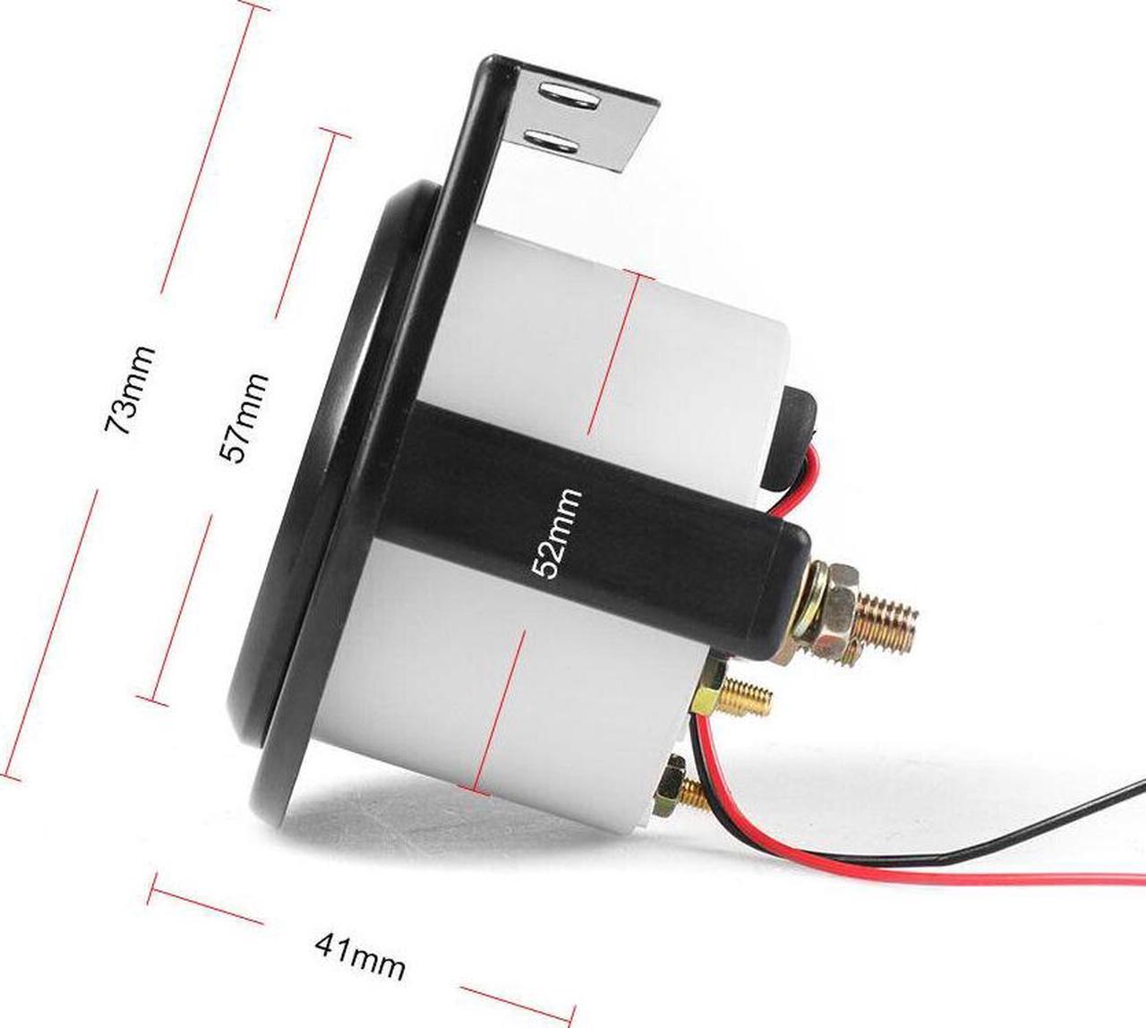Alt view image 2 of 7 - 2" 52mm Water Temp Gauge 40-120C Pointer Auto Water Temperature Gauge Car Meter 1/8 NPT Sensor With 32mm Joint Pipe Sensor Adapter