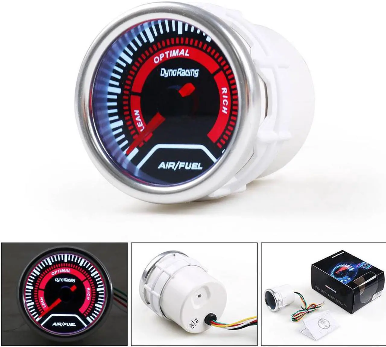 Main image of 2" 52mm Air Fuel Gauge Smoke Lens Air Fuel Ratio Gauge Super Bright Led Lighting Car Meter