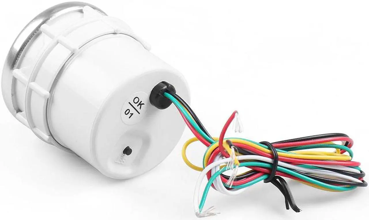 Alt view image 6 of 7 - 2" 52mm Racing Universal Tachometer Gauge Car Tacho Meter White LED 0-10000 RPM Smoke Lens Tint 1-8 Cylinder 12V