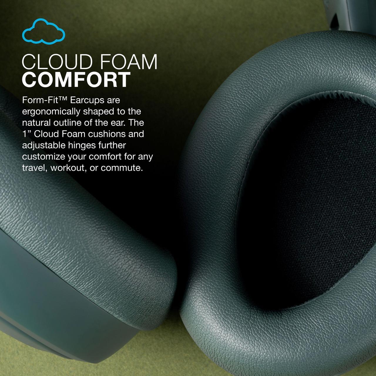 Alt view image 4 of 7 - JLab JBuds Lux ANC Wireless Headphones, Smart Active Noise Cancelling, Customizable Sound, Spatial Audio & Bluetooth LE Audio Compatible, Premium Over-Ear Bluetooth Headset, Foldable, Sage