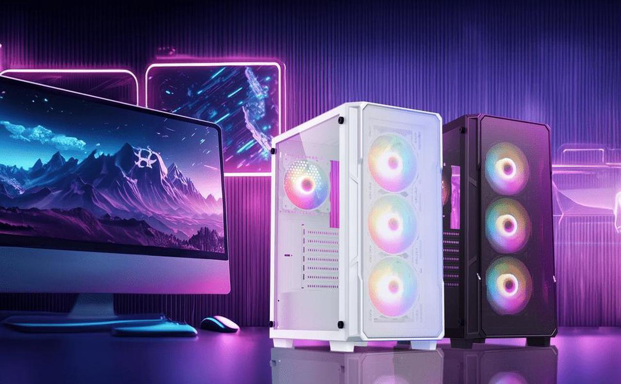 Alt view image 2 of 7 - Raidmax Case PSU AIO Combo - Vector V212 Black ATX Mid Tower PC Case 4 Static RGB Fans Included + 700W 80+ Certified Power Supply + Tornado AIO Liquid Cooler 240mm ARGB Fans Controller
