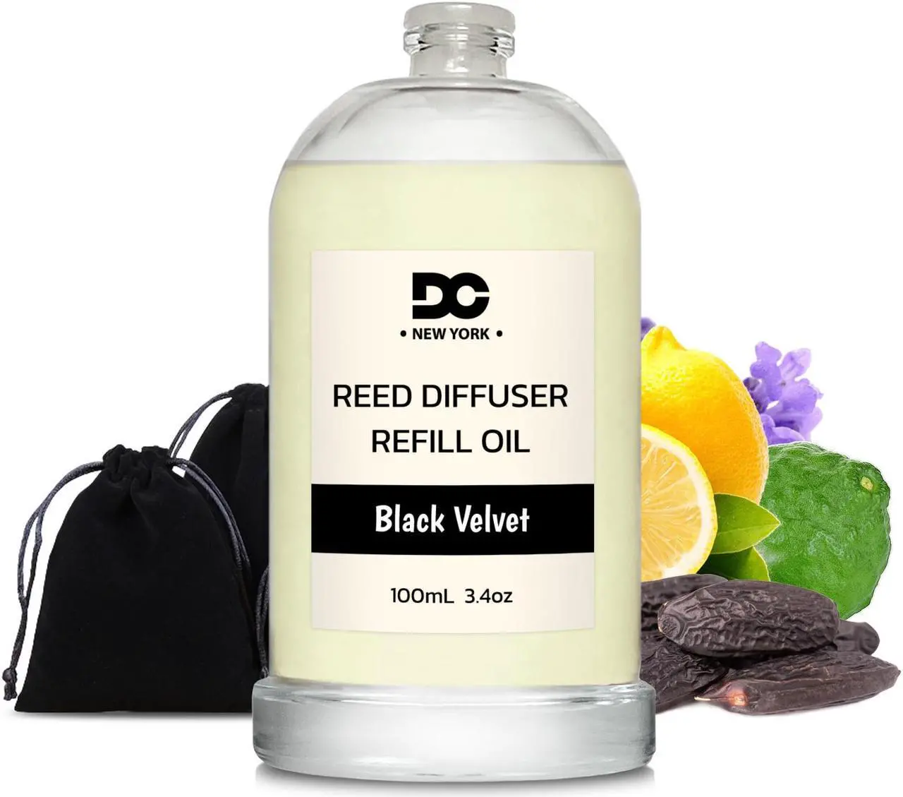 Main image of Black Velvet Reed Diffuser Refill Oil 3.4oz/100mL