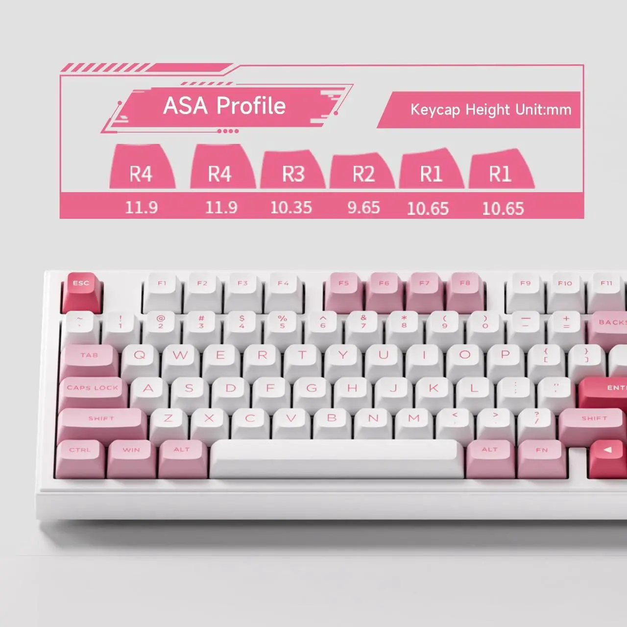 Alt view image 6 of 7 - Akko 5098B Wireless Gaming Keyboard with Screen, Prunus Lannesiana Keyboard with Scroll Wheel, Hot-Swappable Mechanical Keyboard with Numberpad,  RGB Gasket Keyboard, Piano Pre Lubed Switch