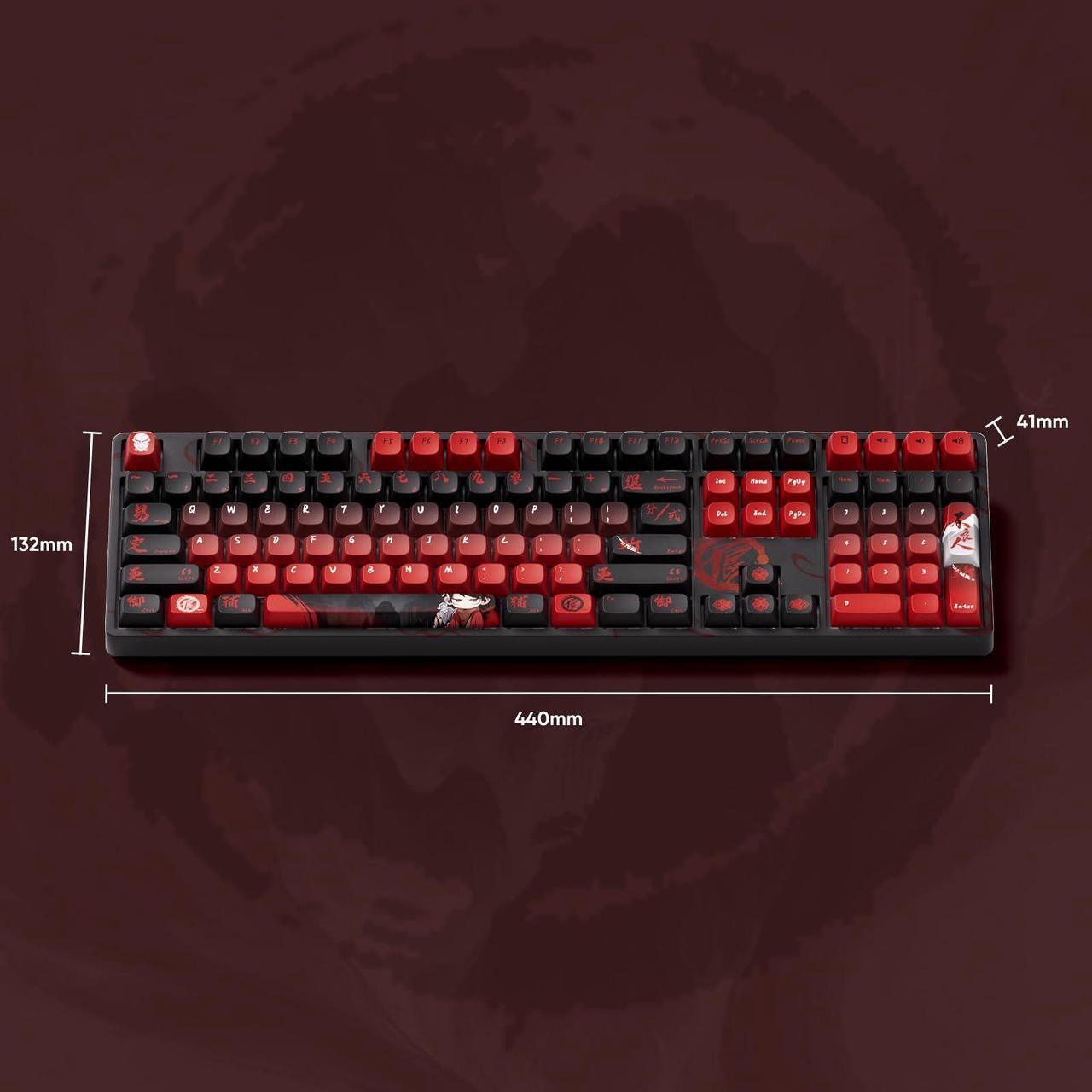 Alt view image 7 of 7 - Akko Wireless Gaming Keyboard The Degenerate 5108B Plus Hot-Swappable Tri-mode Mechanical Keyboard RGB Backlight, Piano Pre Lubed Switch