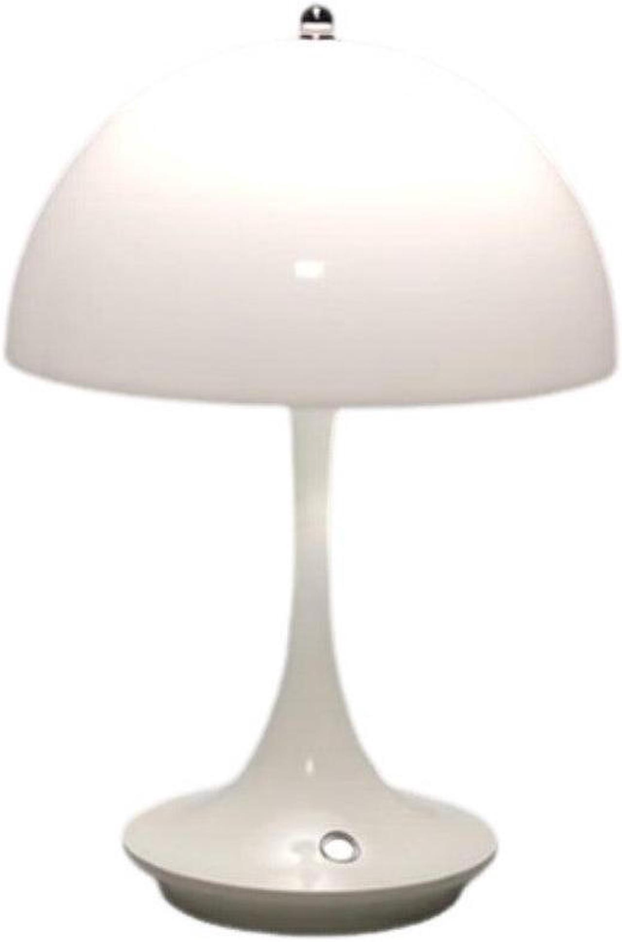 Anyhouz Luxury Lamp White Mushroom Home Decor Wirless Rechargeable Table Accents