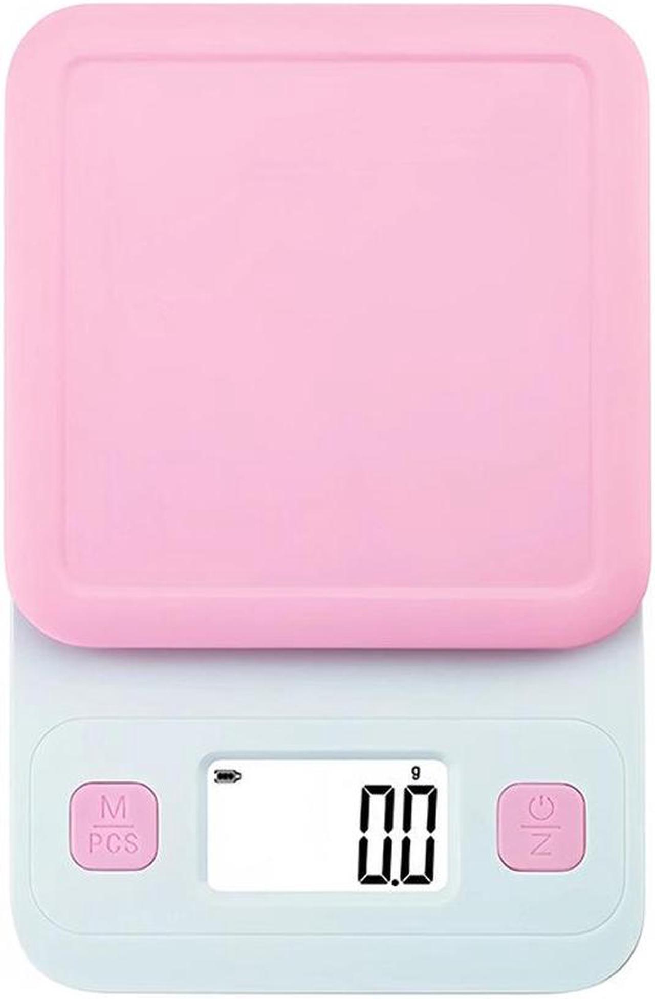 Anygleam Pink Cute Style Kitchen Scale 5Kg Measure Digital Display