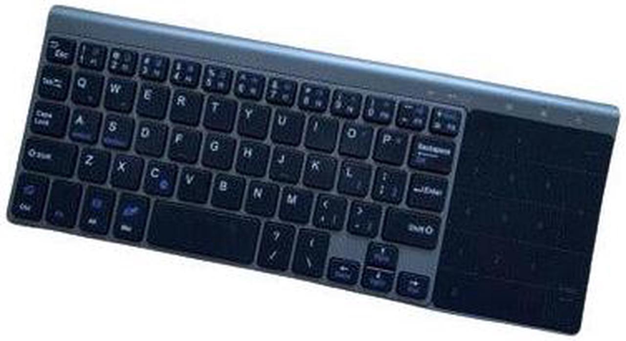 Anymob Bluetooth Keyboard Black  Wireless Touchpad Number Keys