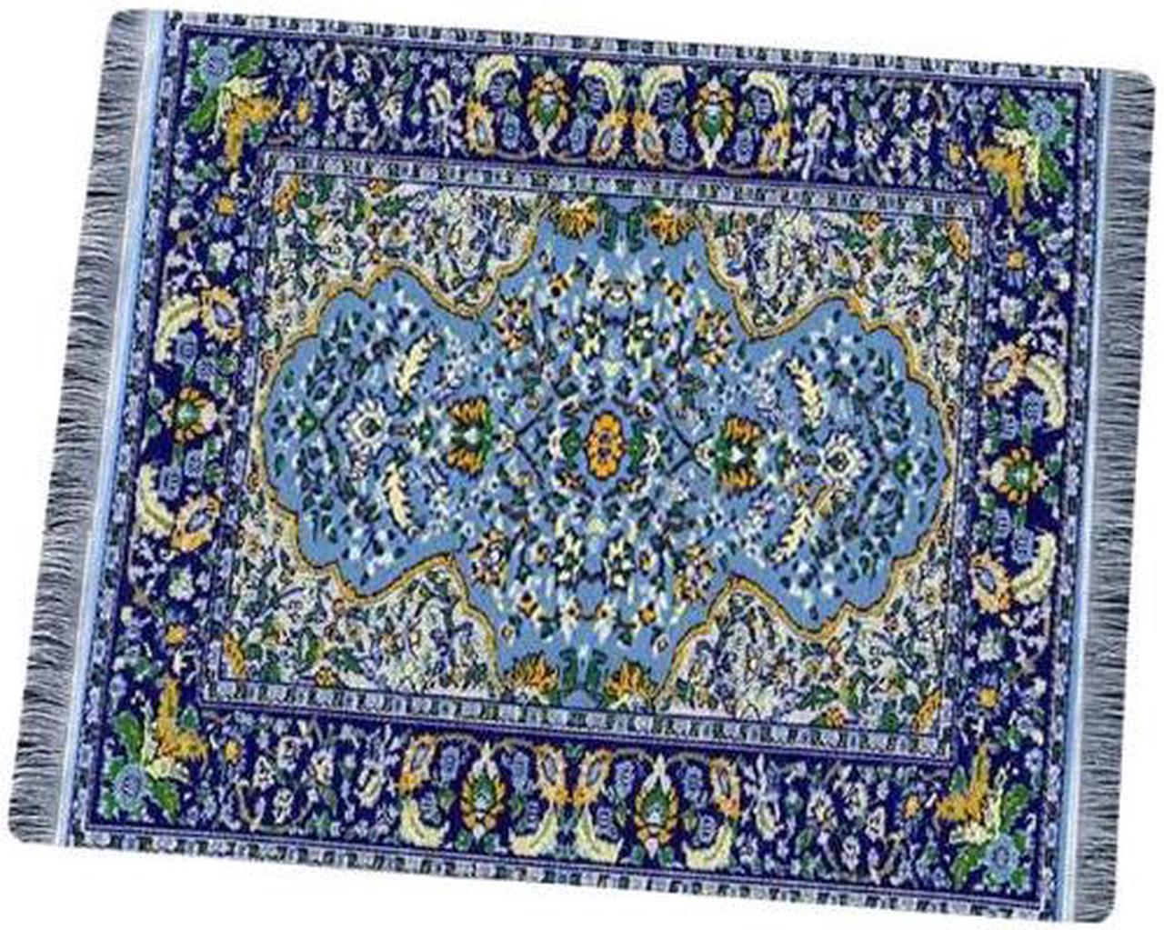 Anymob Mouse Pad Green 22X18CM Persian Tribal Carpet Computer Office Desk Non-Slip Mat