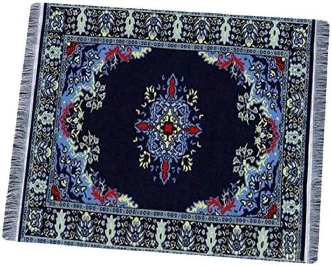 Anymob Mouse Pad Blue Green 22X18CM Persian Tribal Carpet Computer Office Desk Non-Slip Mat