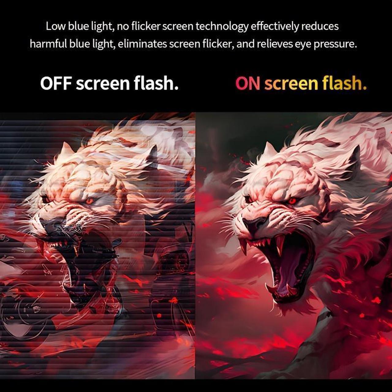 Alt view image 4 of 7 - Gawfolk 37.5-inch Gaming Monitor, New for 2025 with Color Breathing Lights. 4K Resolution. 144HZ Refresh Rate. 2500R Ultra-Wide Curved Screen, Up and Down Height Adjustable VA Panel. Sharpest picture