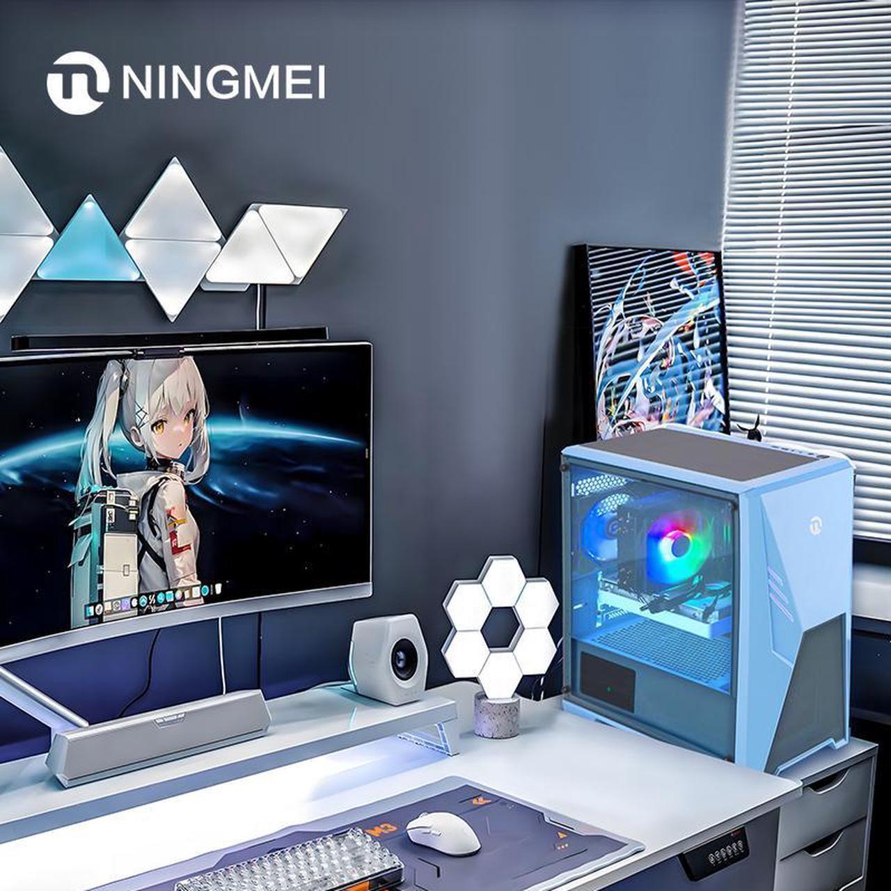 Alt view image 7 of 7 - Ningmei Gaming PC Desktop AMD Ryzen5 7500F (6 Core Up to 5.0GHz), 32GB DDR5 6000MHz, 1TB SSD NVMe , AMD Radeon RX 6750 GRE 10GB , 700W PSU,  Wi-Fi, Windows 11 Home 64-bit, Gaming Desktop