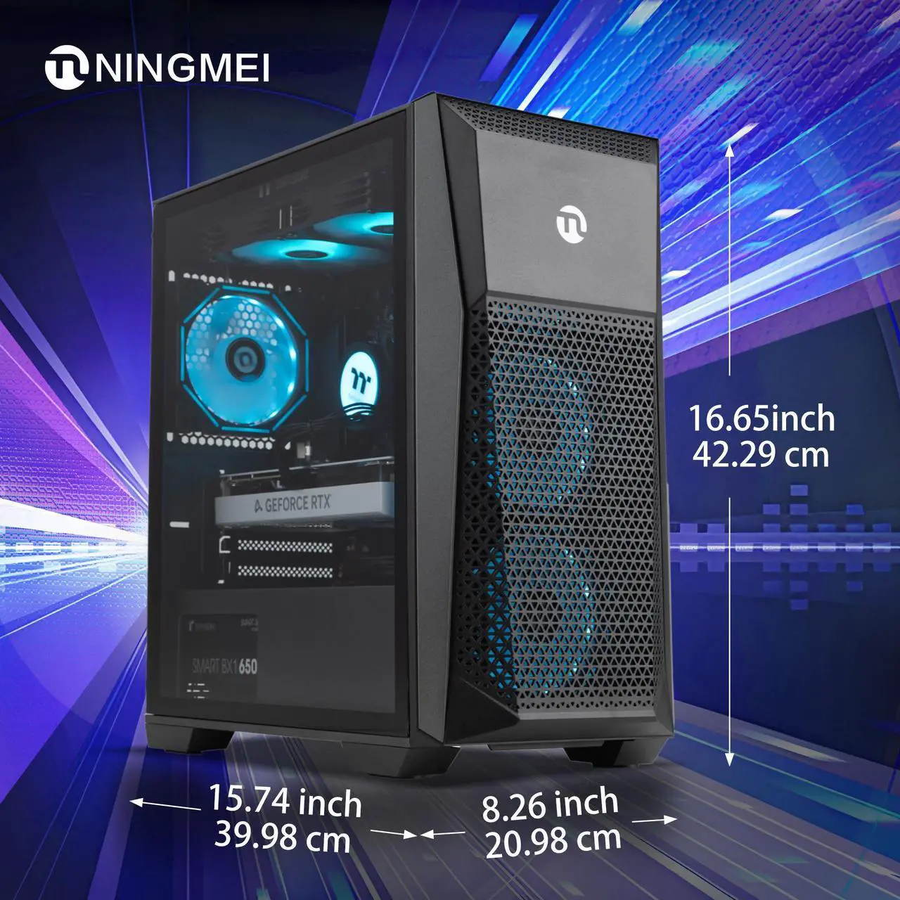 Ningmei Gaming PC Desktop Ryzen7 5700X 8 Core Up To 4 6GHz 7nm 32GB 