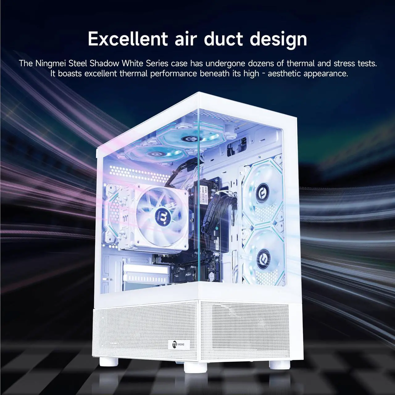Alt view image 5 of 7 - NINGMEI Soul Gaming PC Desktop,AMD Ryzen 5 5600GT 6 core 3.6GHz(up to 4.6GHz),AMD Radeon Vega 7 Graphics,16GB DDR4 RAM 3200MHz,1TB NVME SSD,550W PSU, Windows 11 Home 64-bit,White