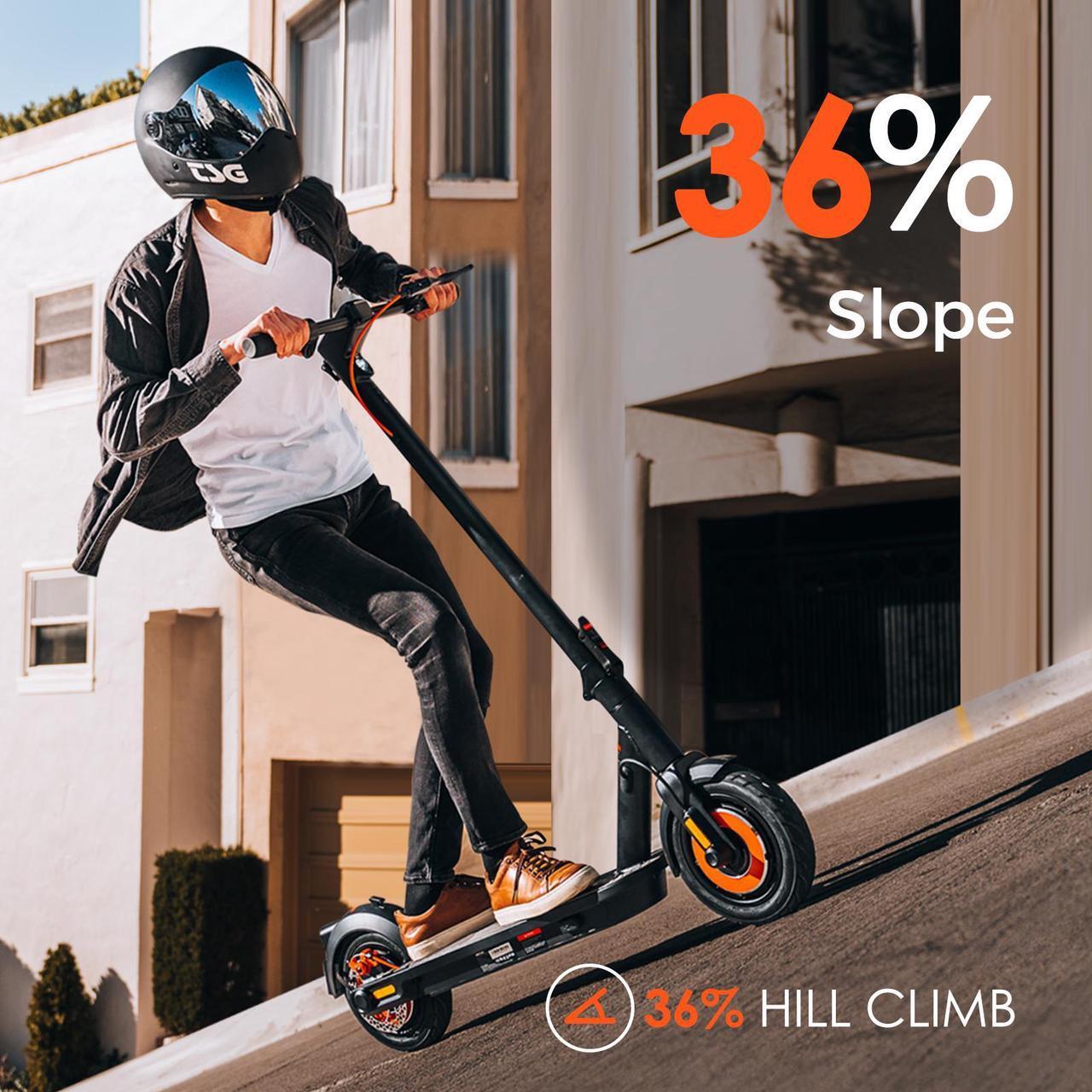 Alt view image 3 of 7 - Scooter for Hilly Area Riders, Dual Motor Inmotion Climber Electric Scooter for Adults