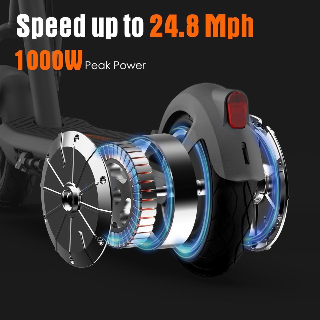 Alt view image 3 of 7 - Inmotion S1F - Scooter for Big and Tall People - Electric Scooter for Adults 300lbs - Long Range Commuter E-Scooter (25 MPH & 59 Miles)