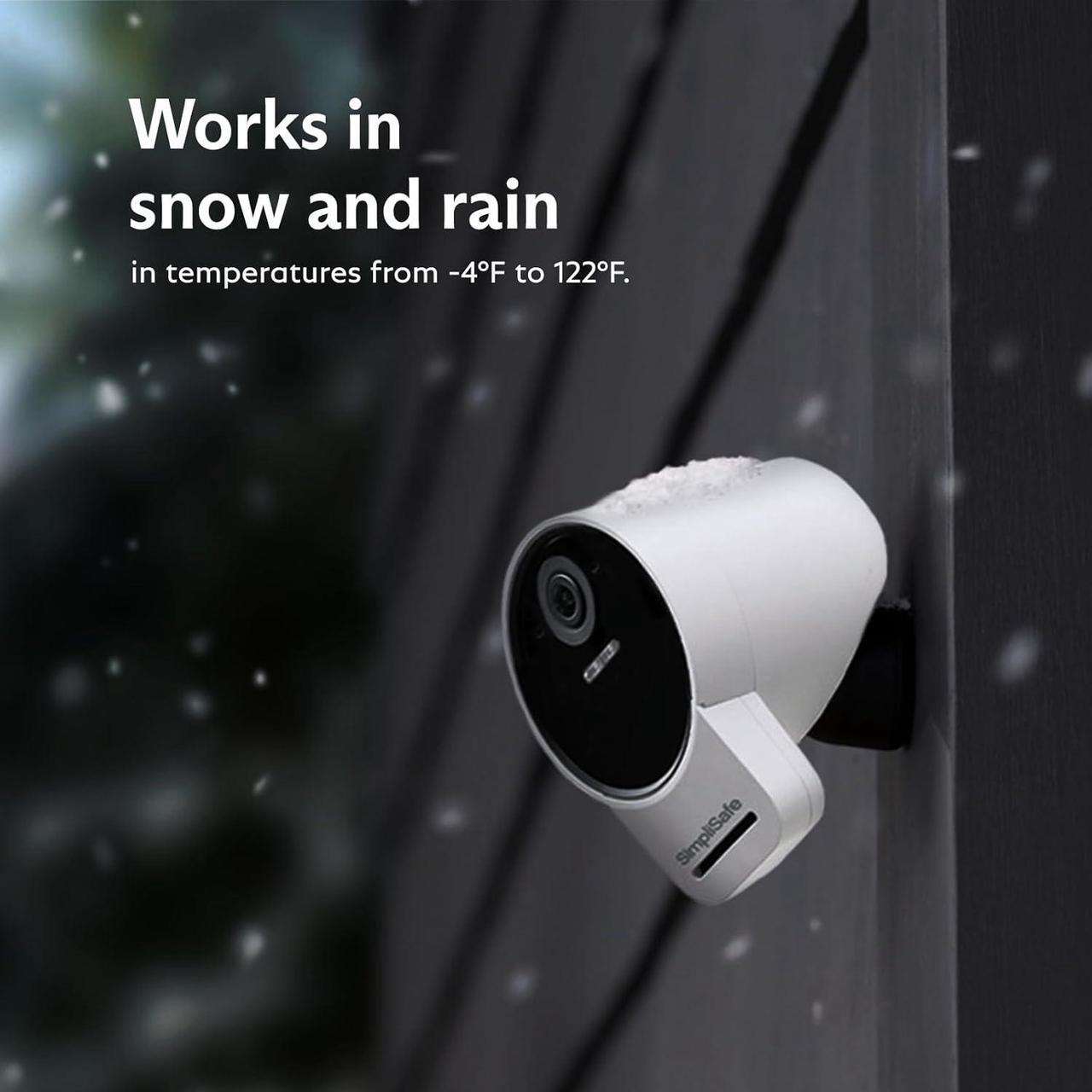 Alt view image 4 of 7 - SimpliSafe Outdoor Security Camera Series 2, 1080p Wireless and Wired Home Security Camera - Compatible with Gen 3 System