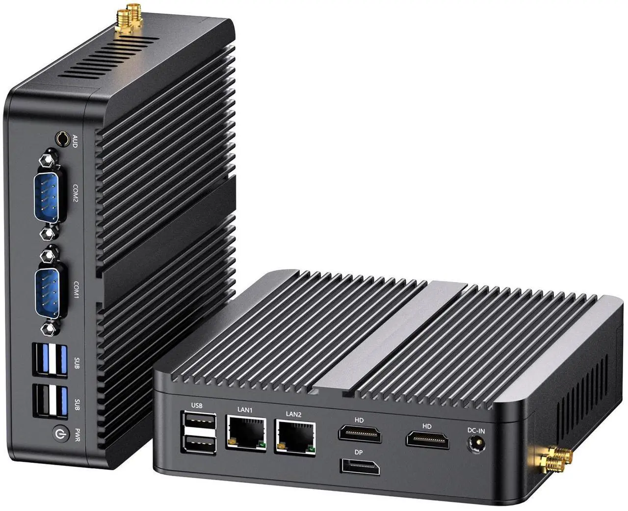 Main image of BOESIIPC Industrial Mini PC N100, Preinstalled Windows 11 Pro, Intel Alder Lake N100 (3.4GHz), 16G DDR4 RAM 512G Pcie M.2 SSD, WIFI6/BT5.2/USB3.0/RJ45/COM Ports, Fanless Computer