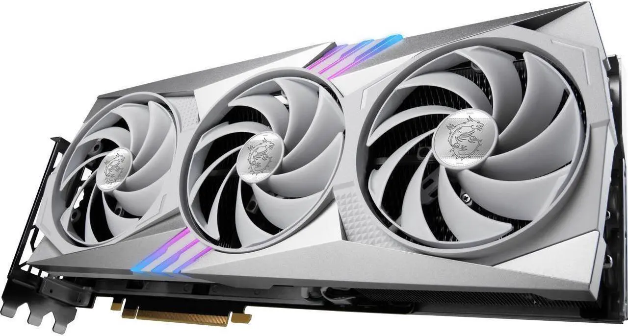 Alt view image 4 of 7 - MSI Gaming (MSI) GeForce RTX 4070 Ti GGDR6X 12GB PCI-E 4.0 RTX 4070 Ti GAMING X TRIO WHITE 12G