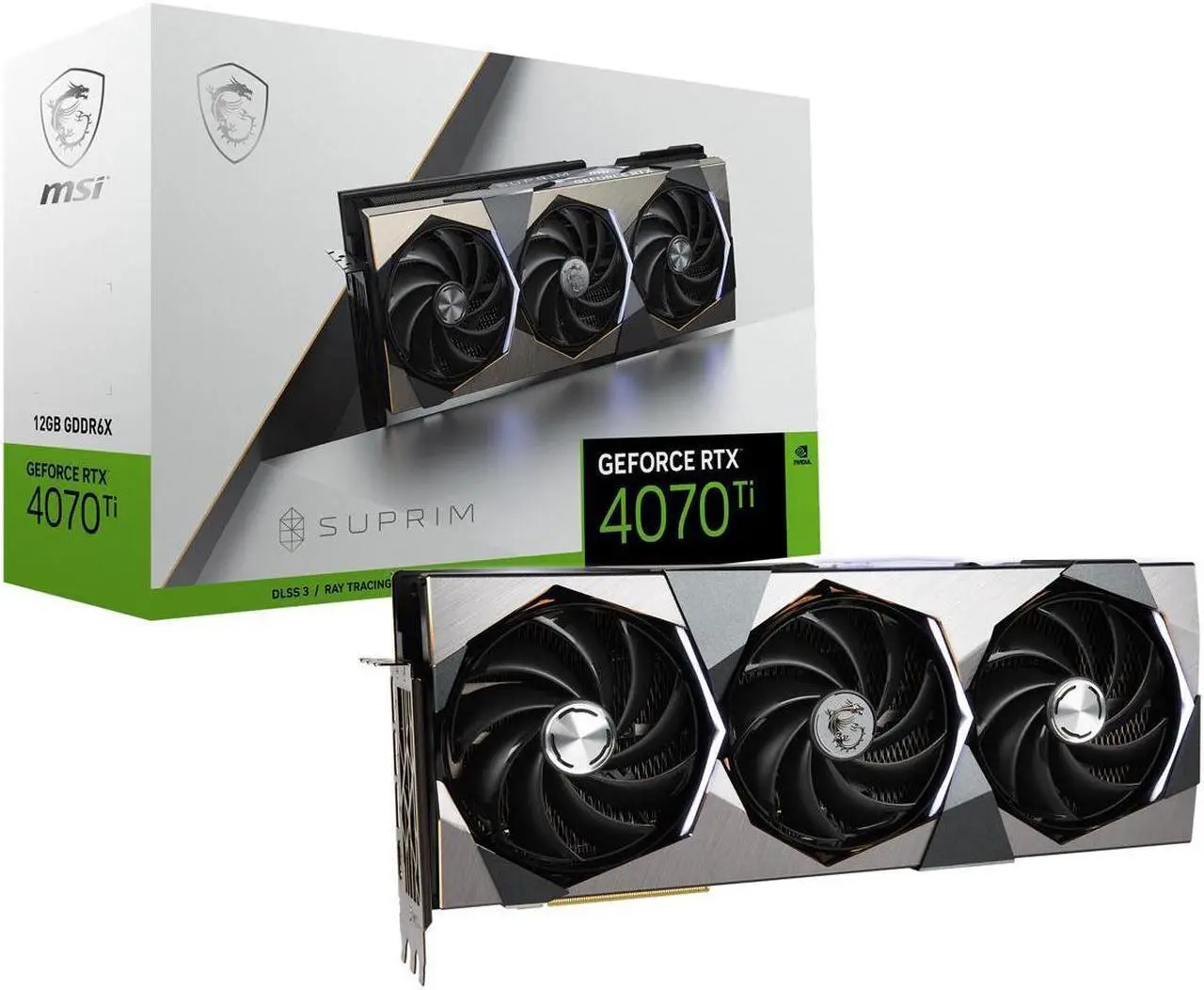 Main image of MSI Suprim GeForce RTX 4070 Ti 12GB GDDR6X PCI Express 4.0 Video Card RTX 4070 Ti SUPRIM 12G
