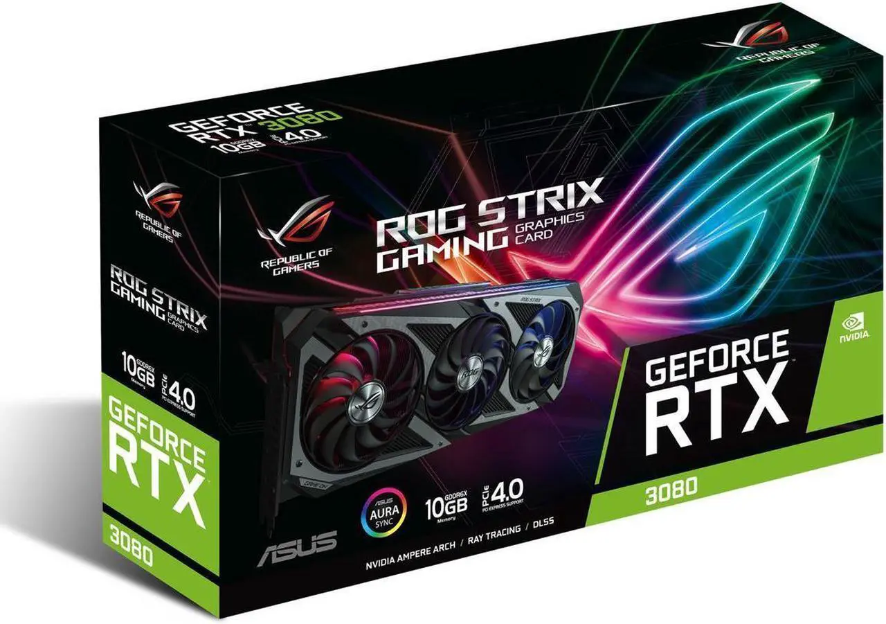 Alt view image 4 of 6 - ASUS ROG Strix GeForce RTX 3080 Video Card ROG-STRIX-RTX3080-10G-GAMING