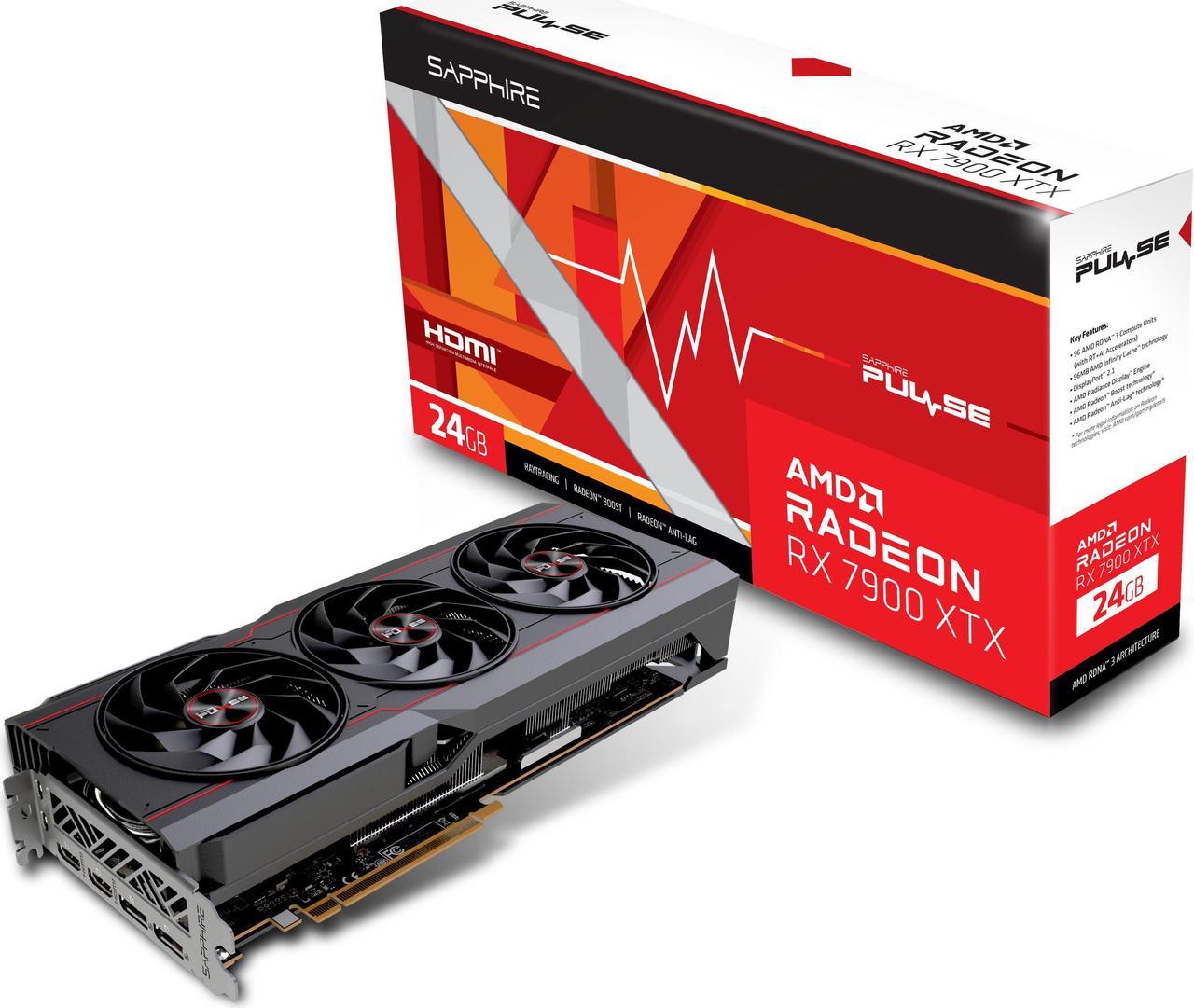 SAPPHIRE NITRO Radeon RX 7900 XTX 24GB Graphics Card, 384 bit GDDR6 PCI Express 4.0 x16 ATX Video Card