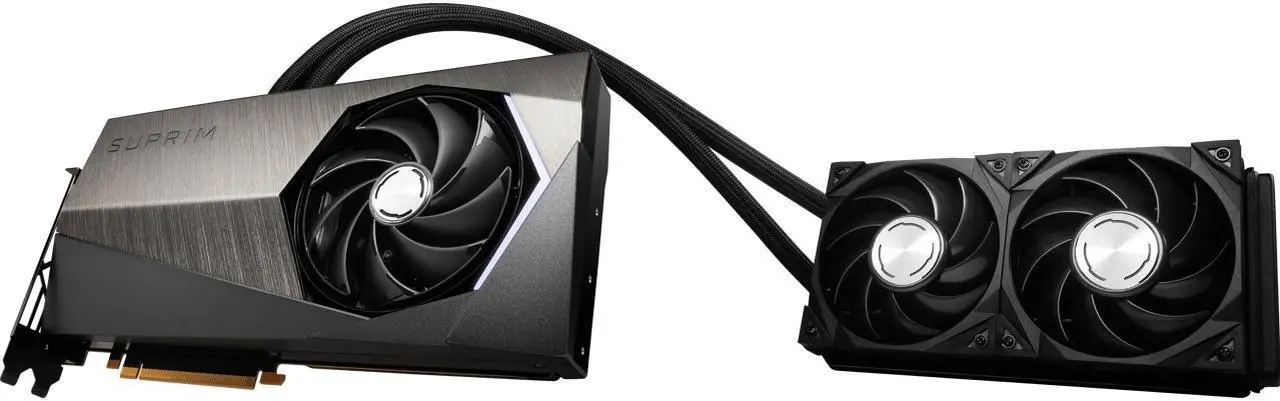 Alt view image 3 of 7 - MSI Suprim GeForce RTX 4090 24GB GDDR6X PCI Express 4.0 Video Card RTX 4090 SUPRIM LIQUID X 24G